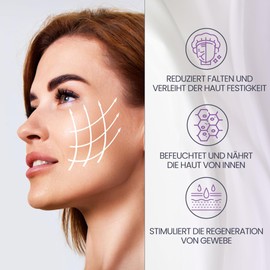 Collagen + Hyaluronic Acid, High Dose 2000 mg, Hydrolysed Collagen, Improves Skin, Strengthens Nails and Hair, Made in Italy, 300 Tablets