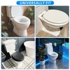 Toilet Bolt Covers Decorative, No Screw Cutting Required,Push-to-Install Universal Toilet