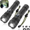 Victoper LED Flashlights 2 Pack, High Powered 10000 Lumens Super