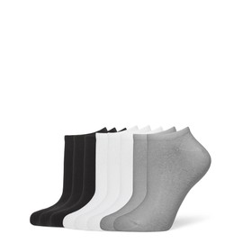 HUE Women's No Show Sport Socks, 8 Pair Pack, Classic, One Size