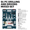 BOSCH MS4091 91-Piece Drilling and Driving Mixed Set with Included