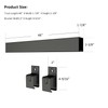 HARDJULAN 4FT Heavy-Duty Box Rail with 2 X Bracket, 450