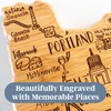 Totally Bamboo Destination Oregon State Shaped Cutting Board, Charcuterie and