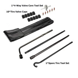 Dr.Roc Spare Tire Tool Kit with Spare Tire Jack Handle and Wheel Lug Wrench Spare Tire Kit Compatible with Toyota Tundra 2007 to 2022 Toyota Sequoia 2008 to 2022