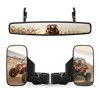 UTV Side Rear View Mirror And Center Mirror With 1.75"