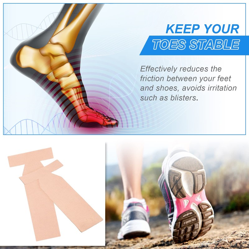 16 Pieces T Shaped Big Toe Brace - Soft Adhesive