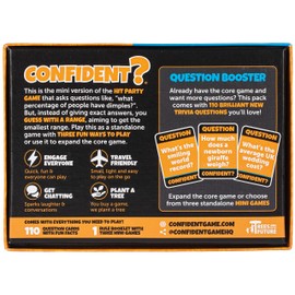 CONFIDENT? Expansion Pack: Travel Card Game & Extra Trivia Questions for the Hit Quiz Game - For Families, Adults & Kids