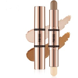 UNYOKE Natural Imaging Contouring Stick Ends Matte Contoured Highlighter, Brighten Nose Shadows and Silhouettes, Dual-Purpose Natural Imaging-02# Matte Contouring