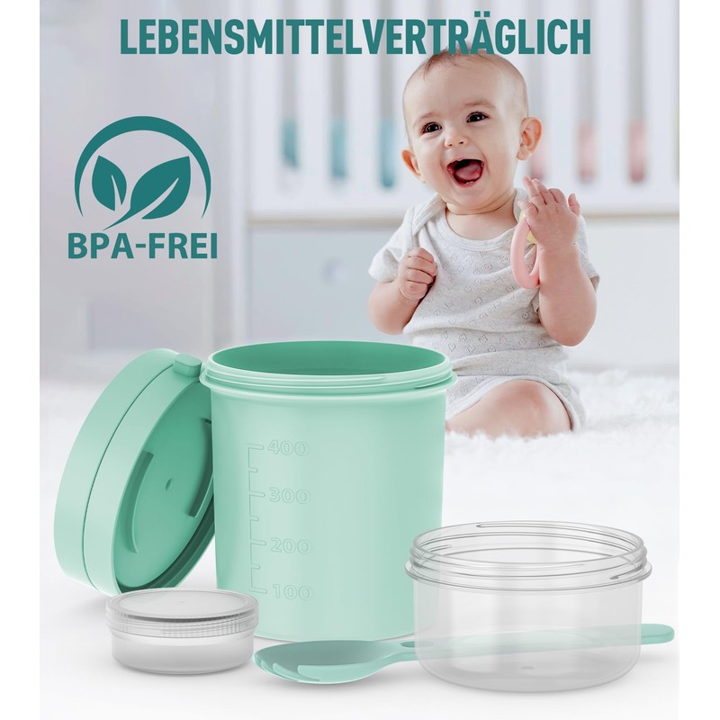 MRUN BONE Tazza per cereali To Go con cucchiaio, a