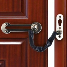 Entry Door Safety Latch & Chain Lock Locking Mechanism 2ea