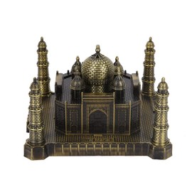India Taj Mahal Metal Model World Famous Landmark Building Model Home Office Decoration Ornaments Travel Souvenir