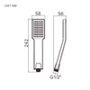 Ibergrif Shower Head Water Saving - Hand Shower Boost, Shower