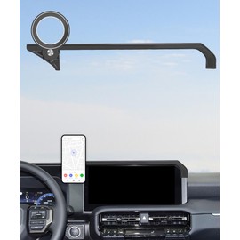 AbeeyGeomarn Car Phone Holder for 2024-2025 Toyota Land Cruiser LC250 Accessories Apply to 8/12.3 Inch Touch Screen Fixed Clip Magnetic Cell Phone Mount Hands-Free 360 Degree Rotation