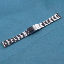 US Stock TAX FREE for Seiko 5 SNK809 807 805 18mm WatchBand Steel Silver Brushed Oyster Clasp Bracelet Strap Breathable BandBand Width: 18mm, Band Color: Silver