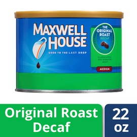 Maxwell House Decaf Original Medium Roast Ground Coffee (22 oz Canister)