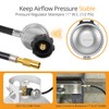 Jakivew 3 FT Propane Adapter Hose with Regulator for Blackstone