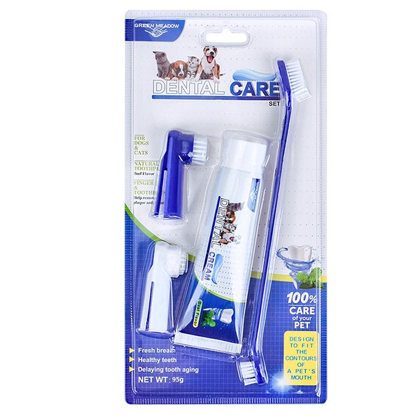 Rnlrclrl Dog Toothpaste and Toothbrush Set Dog Dental Care Fresh