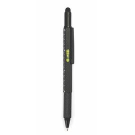 Gentlemen's Hardware 6-in-1 Multi-Tool Ball Point Pen Tooling Pen, 14.98cm Long, Black