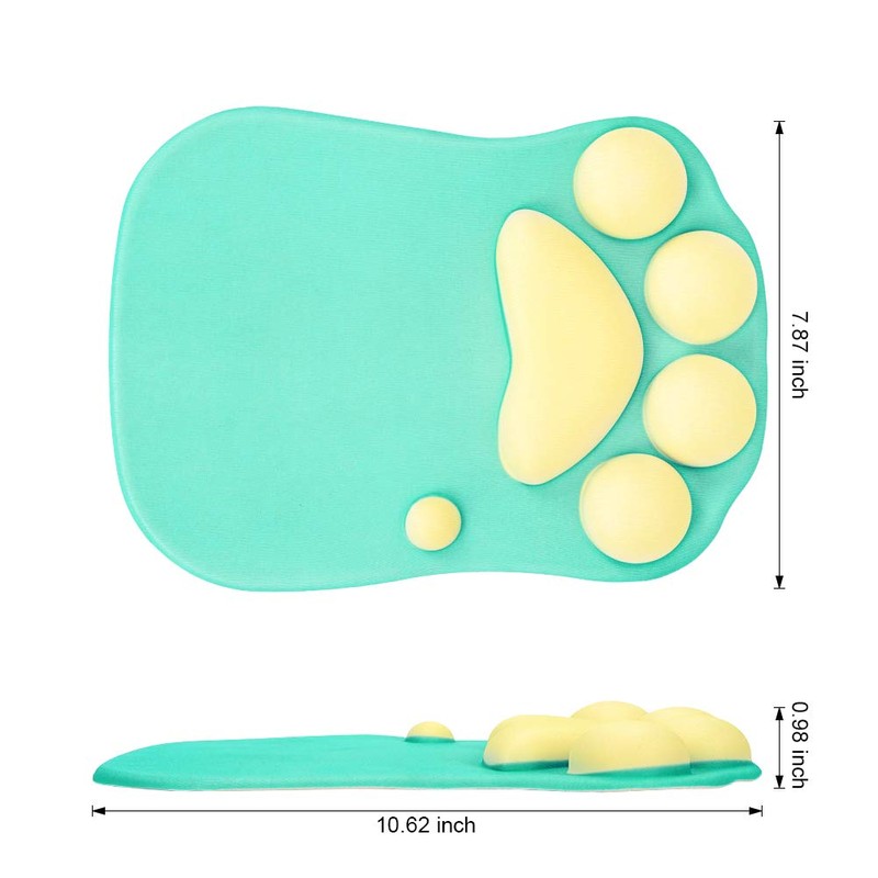 Emoly - Alfombrilla para mouse con soporte para la muñeca,