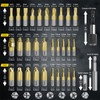 DTRUCTIEW 33PCS Titanium Damaged Screw Extractor Set, HSS 4341 Screw
