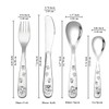 Berglander Children's Cutlery 4-Piece Stainless Steel Children's Tableware Set, Child