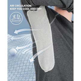 BOCOMAL FR Shirts for Summer Vented Mesh Loose Fit 4oz EX Lightweight Flame Resistant Base Layer CAT1 Crew Shirt