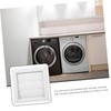 KOMBIUDA Outdoor Louvered Dryer Vent Cover Airflow Vent for Window