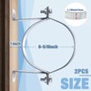 2 Pcs 6 Inch B Vent Wall Strap Round Gas