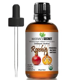 ROSEHIP OIL - VIRGIN ORGANIC 100% Pure, Cold Pressed, Unrefined.