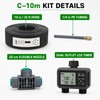Dual-Zone Programmable Garden Misting & Irrigation Kit, 10/20/30m