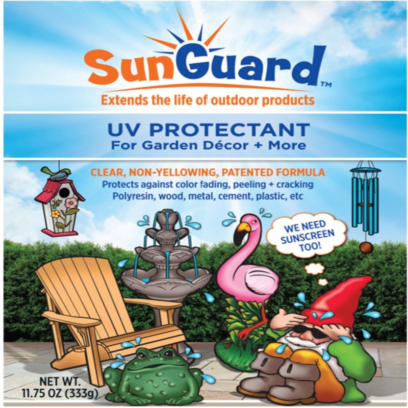 SUNGUARD UV Protectant Spray for Outdoor Decor & Fabric Prevents