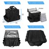 amzoya Insulated Food Delivery Bag with 8 Cup Holder,removable partition