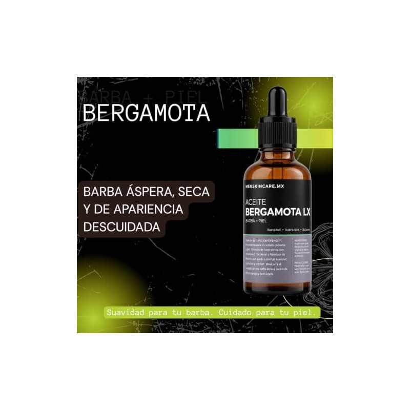 Aceite para Barba y Piel Barba Áspera, Seca y de