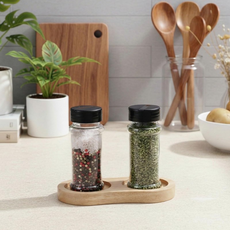 Salt and Pepper Grinder Mill Tray, Salt and Pepper Holder,