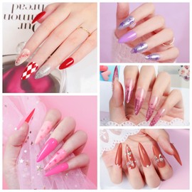 COSCELIA 60PCS Gel Nail Polish Set, 55 colors gel polish with 5pcs Top Base Coat Pink White Red Jelly Nude Green Clear Spring Summer Colors Nail Polish Manicure Starter Kit DIY Gifts for Women