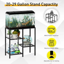 CADUKE Aquarium Stand 20 Gallon, Metal Fish Tank Stand, Aquarium Rack Stand f...