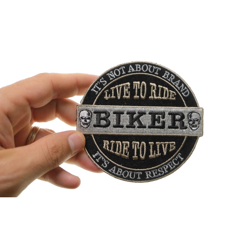 Ivamis It's Not About Brand, It's About Respect Biker Patch