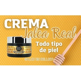 JYE Crema de Jalea Real natural. Crema de miel altamente hidratante para todo tipo de piel. Antienvejecimiento, Antiarrugas, Antiedad