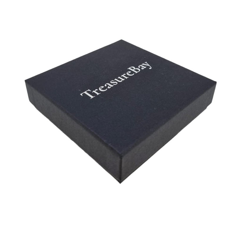 Treasure Bay Mens, Womens Solid 925 Silver Box Chain Necklace