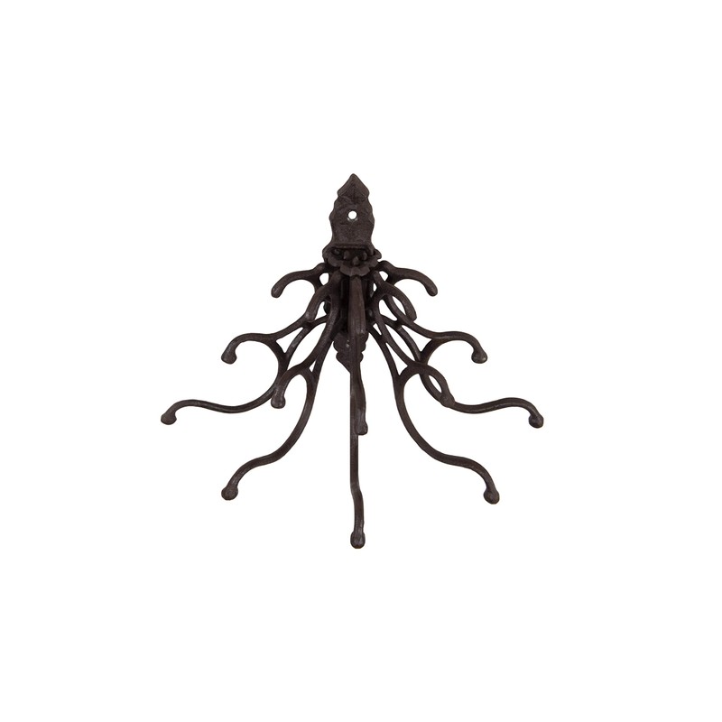 Creative Co-op HD5946 Antique Cast Iron Wall Hooks with Rust