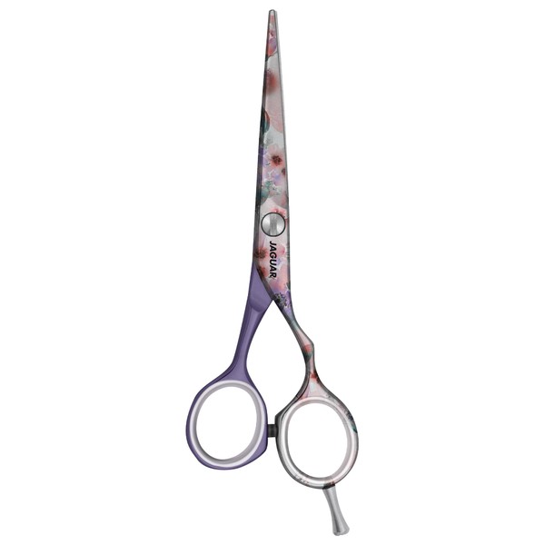 JAGUAR JaguART MAGIC GARDEN 5.5 Inch Hairdressing Scissors in Offset Design Anti-Allergy Resistant High-Tech Coating in Photo Quality Made in Germany
