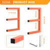 WALMANN Garage Wall Mounted Lumber Storage Rack, Overhead Heavy Duty