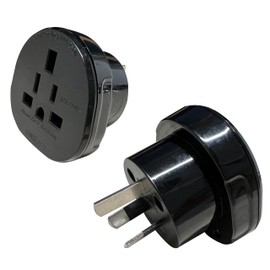 LZLRUN SAA Approved UK/US/JP/CA to AU/NZ Adaptor Plug with Insulated Pins UK/US Plug Convert to 3Pin Australian/New Zealand/China Socket(2PCS)