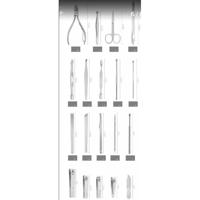 Samsara Estuche De Manucure Pedicure Set 24 Piezas Acero Inoxidable