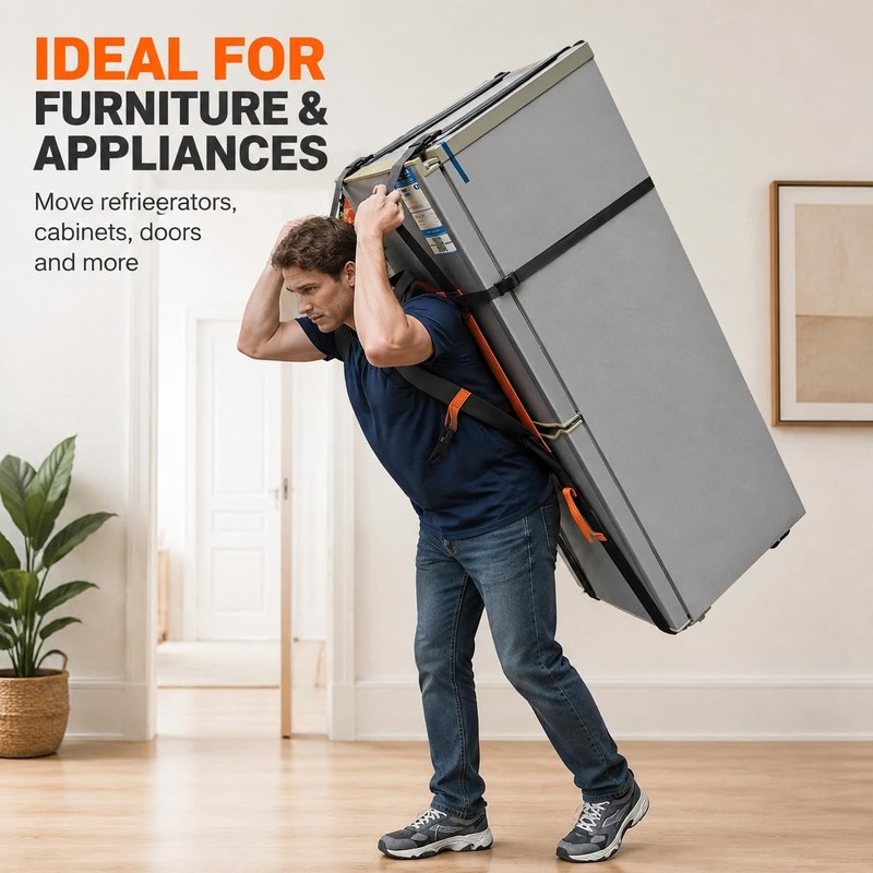 Storbuffs Furniture Moving Straps for One Person, Heavy Duty Lifting