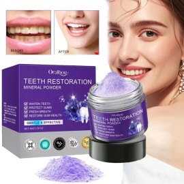 Oralhoe Teeth Whitening Mineral Powder for Tooth Restoration Teeth Whitening Oral Clean
