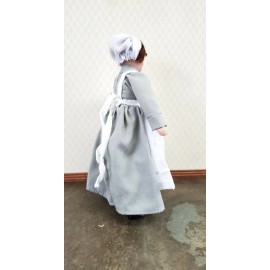 Dolls House Emporium Dollhouse Miniature Maid Cook Housekeeper Doll Porcelain Poseable 1:12 Scale