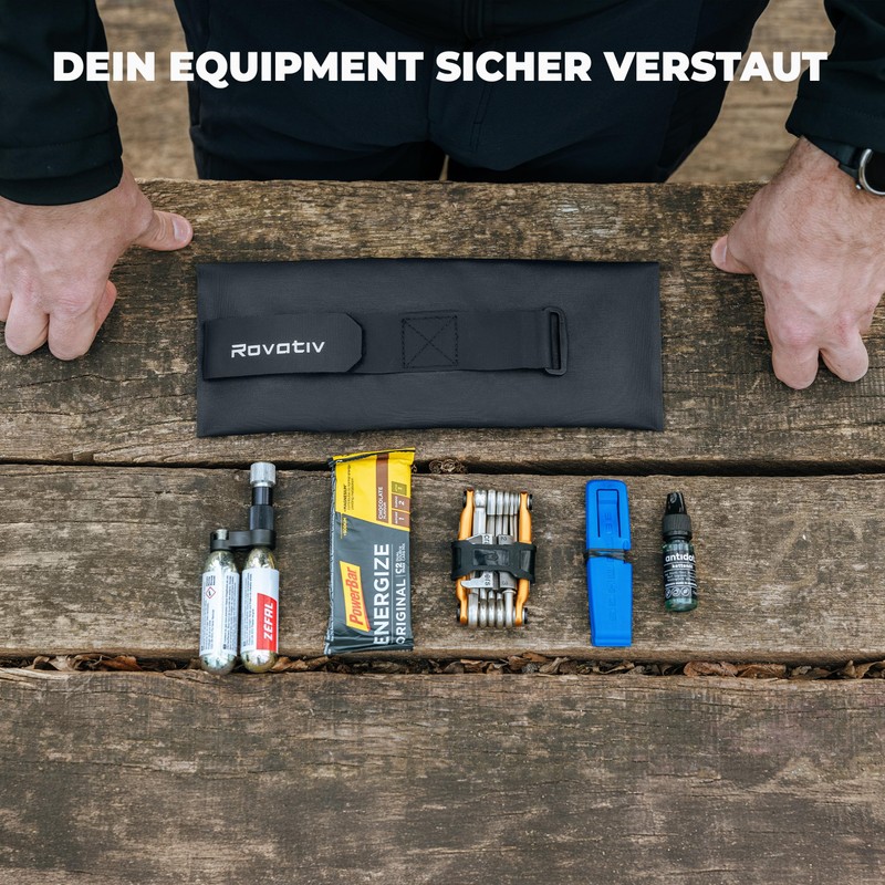 Rovativ® Bikepacking Tool Bag - Super Compact Bicycle Saddle Bag