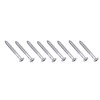 Musiclily 5x45mm Neck Plate Screw Screws, Chrome(Pack of 8)