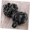 Baluue 3pcs Soft Bath Sponge Mesh Pouf Body Scrubber for